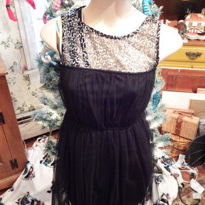 NWT Mimi Chica Blouse Layered Sequenced XS